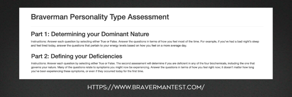 Braverman Personality Type Assessment