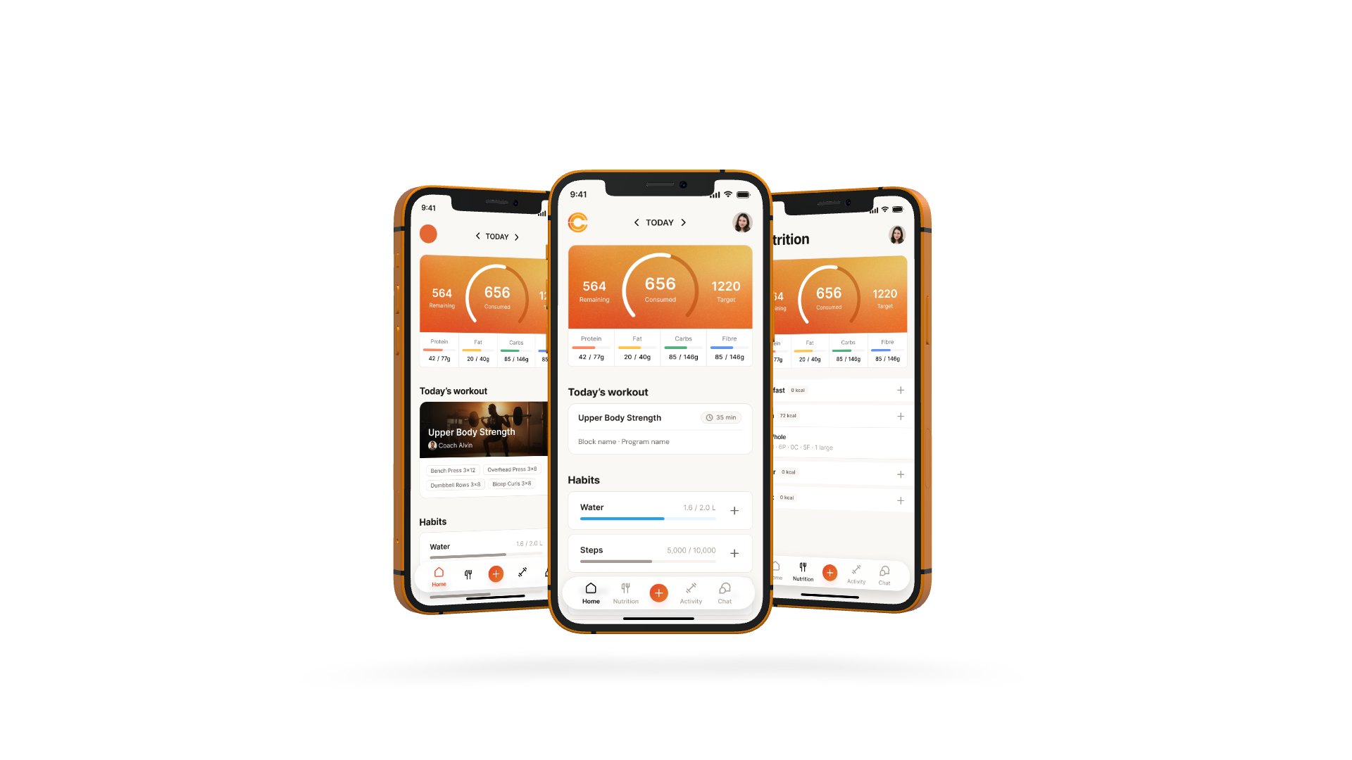 CoreCoach app on iPhone